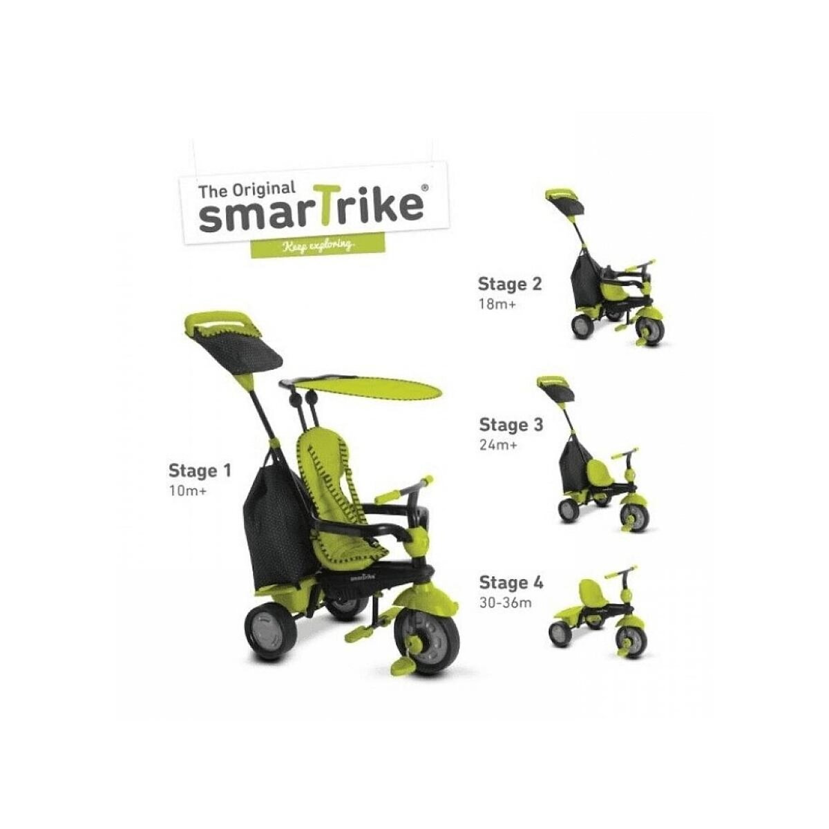 SMARTRIKE Tricycle Glow Vert