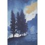 Voir la diapositive 2 : Paris Prix Toile Imprimée Déco  Mountain Tree  80x120cm Bleu