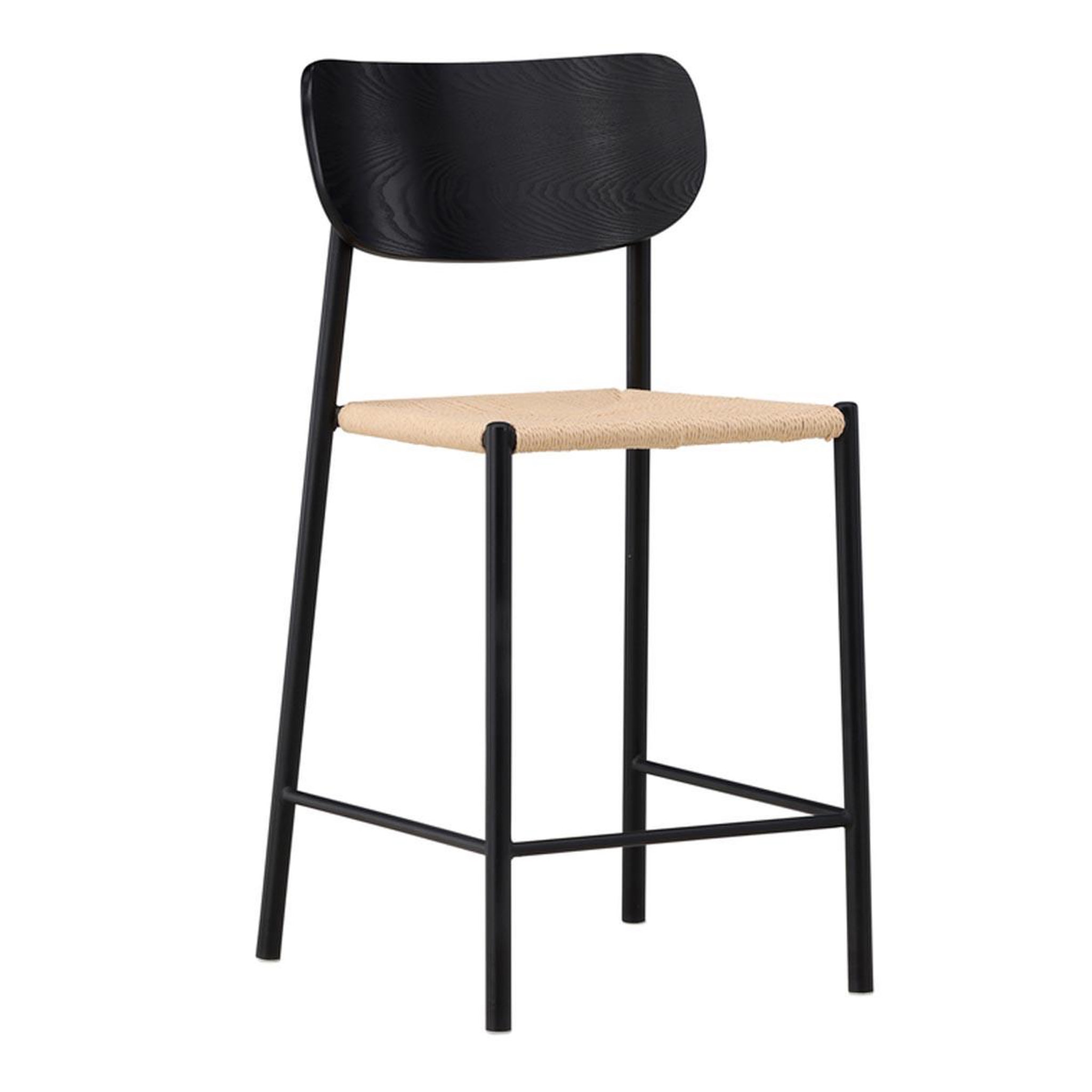 Paris Prix Chaise de bar design  polly  101cm noir