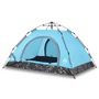 Voir la diapositive 2 : VIDAXL Tente de camping 2 personnes bleu liberation rapide