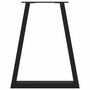 Voir la diapositive 5 : VIDAXL Pieds de table basse forme de V 2 pcs noir 50x(72-73) cm acier
