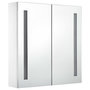 Voir la diapositive 3 : VIDAXL Armoire de salle de bain a miroir LED 60x14x62 cm