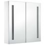 Voir la diapositive 3 : VIDAXL Armoire de salle de bain a miroir LED 60x14x62 cm
