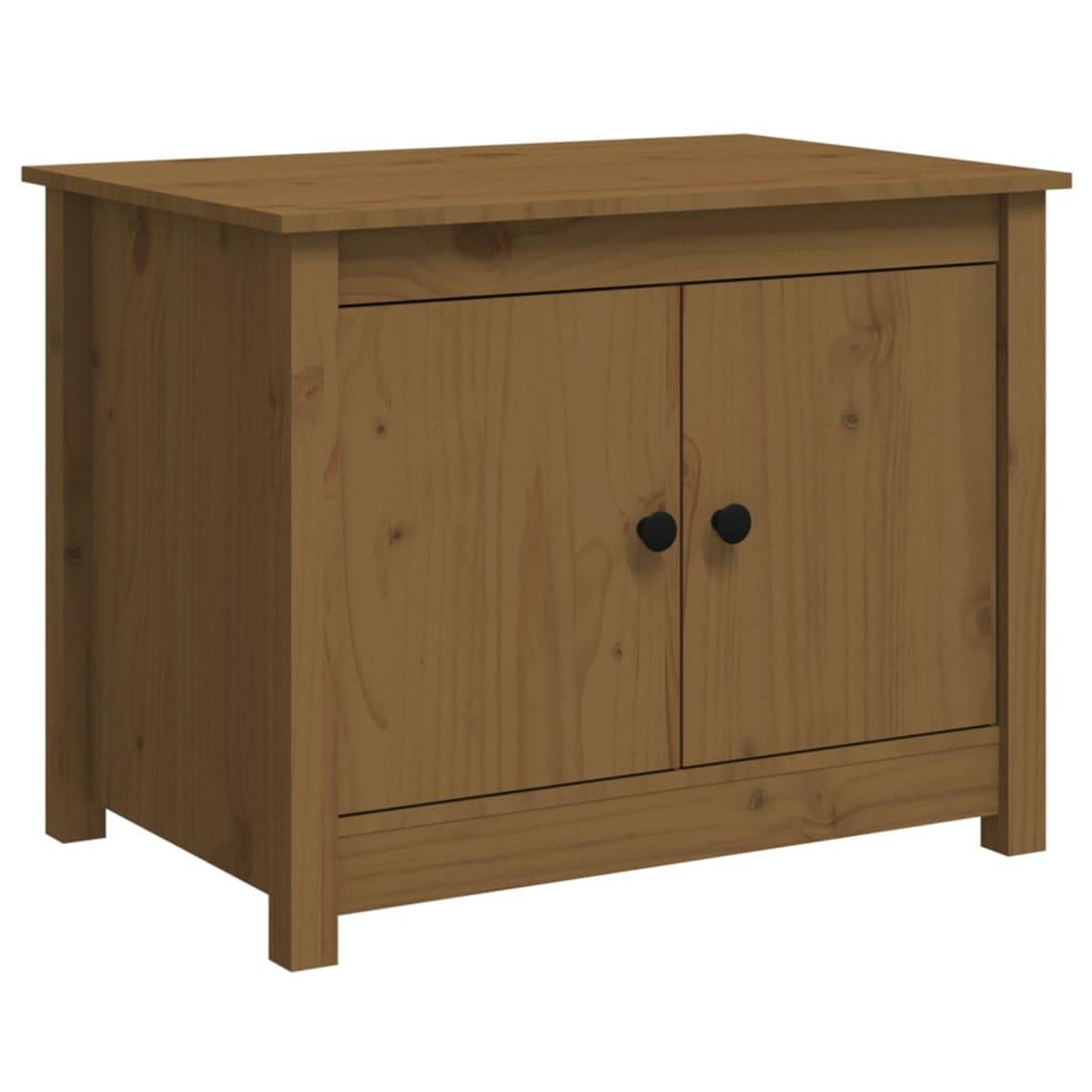Voir la diapositive 2 : VIDAXL Table basse Marron miel 71x49x55 cm Bois massif de pin