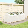 Voir la diapositive 2 : OUTSUNNY Mini serre de jardin serre à tomates 180 x 60 x 60 cm 3 fenêtres zippées enroulables acier thermolaqué PE haute densité blanc