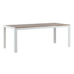 Paris Prix Table de Jardin en Bois  Acacia  200cm Naturel & Blanc