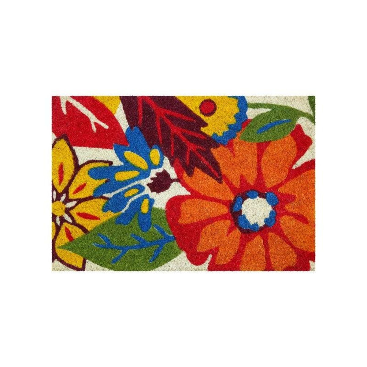 CENTRALE BRICO Tapis coloris assortis rectangulaire, l.40 x L.60 cm Flowers