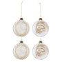 Voir la diapositive 1 : Paris Prix Lot de 4 Boules de Noël  Pampas  10cm Transparent