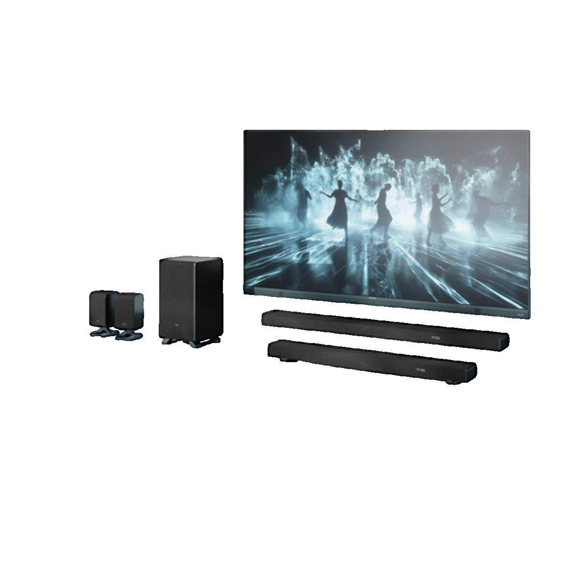 Voir la diapositive 3 : Sharp Barre de son Sharp avec subwoofer sans fil HT-SBW53121(BK)