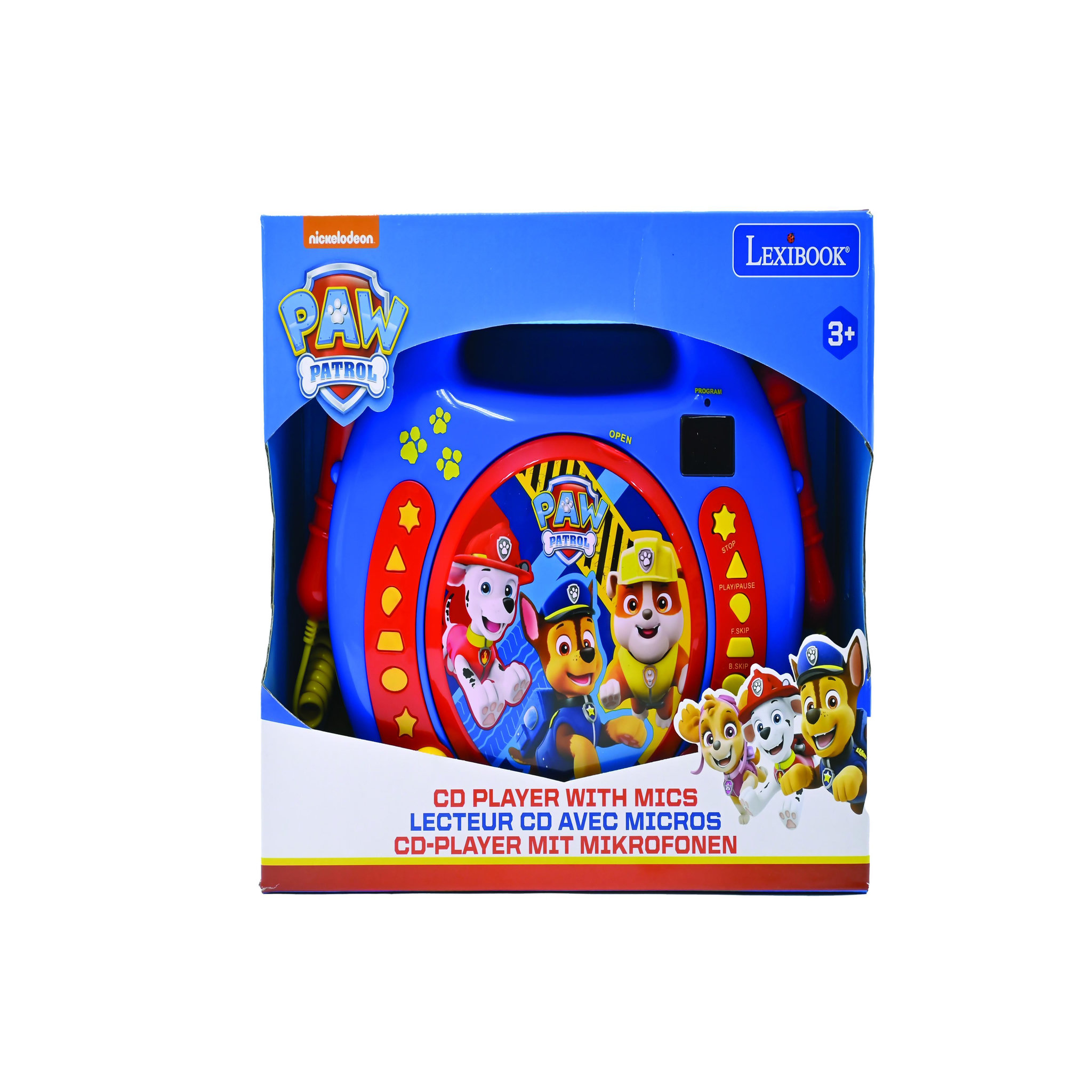 Voir la diapositive 4 : Lexibook Lecteur CD portable avec 2 microphones Pat Patrouille