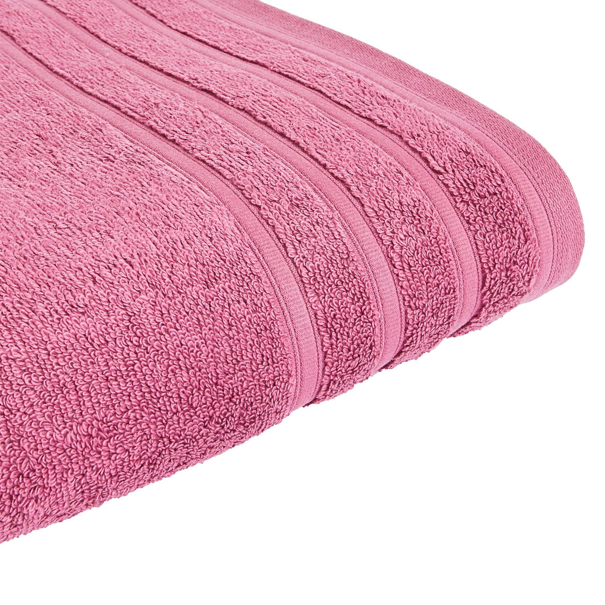 ACTUEL  Serviette de toilette unie en coton bouclé 500 gr/m2