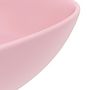 Voir la diapositive 5 : VIDAXL Lavabo de salle de bain Ceramique Rose mat Rond
