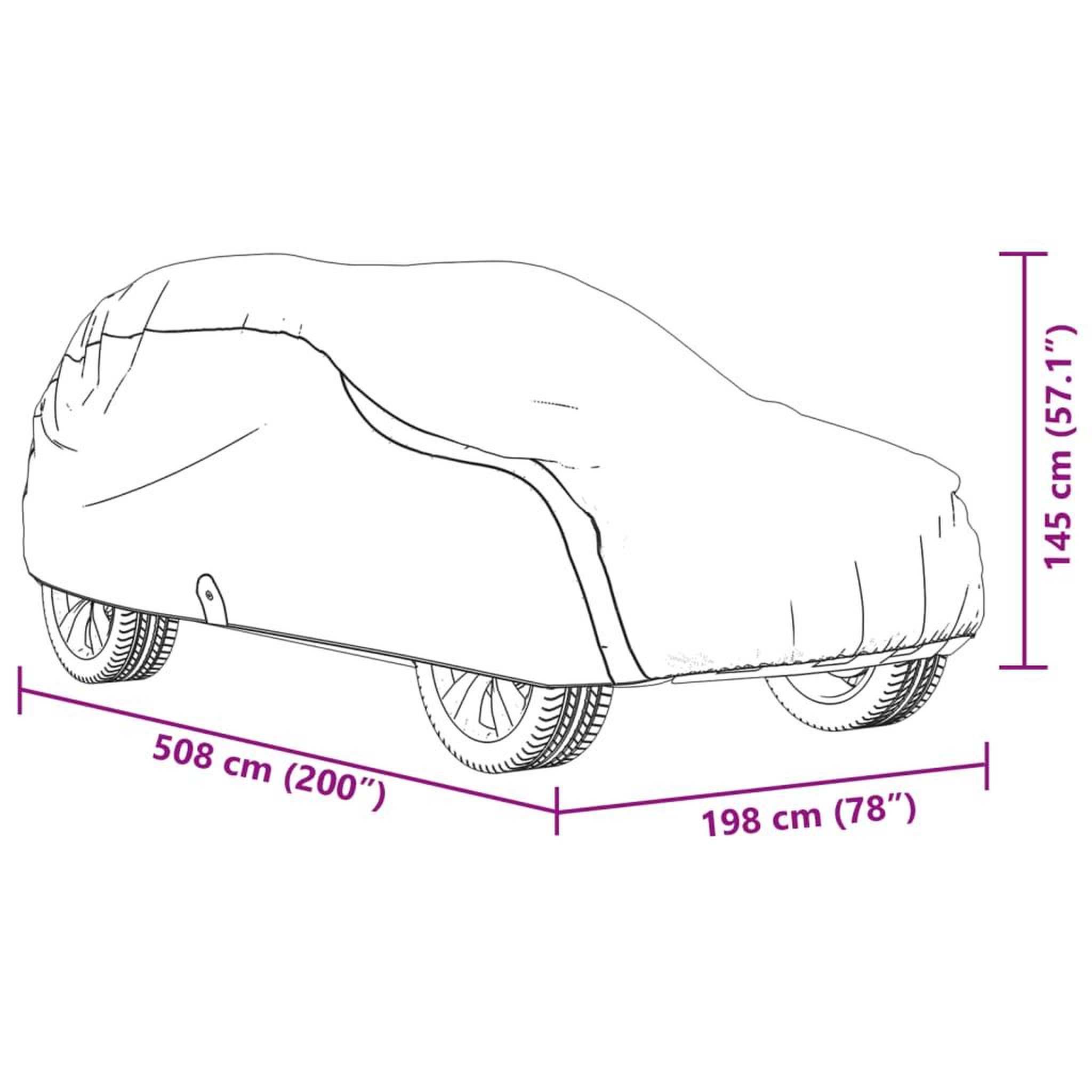 Voir la diapositive 6 : VIDAXL Housse de voiture SUV complete gris XL tissu non tisse