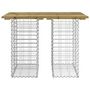 Voir la diapositive 3 : VIDAXL Banc de jardin design gabion 100x70x72 cm bois de pin impregne