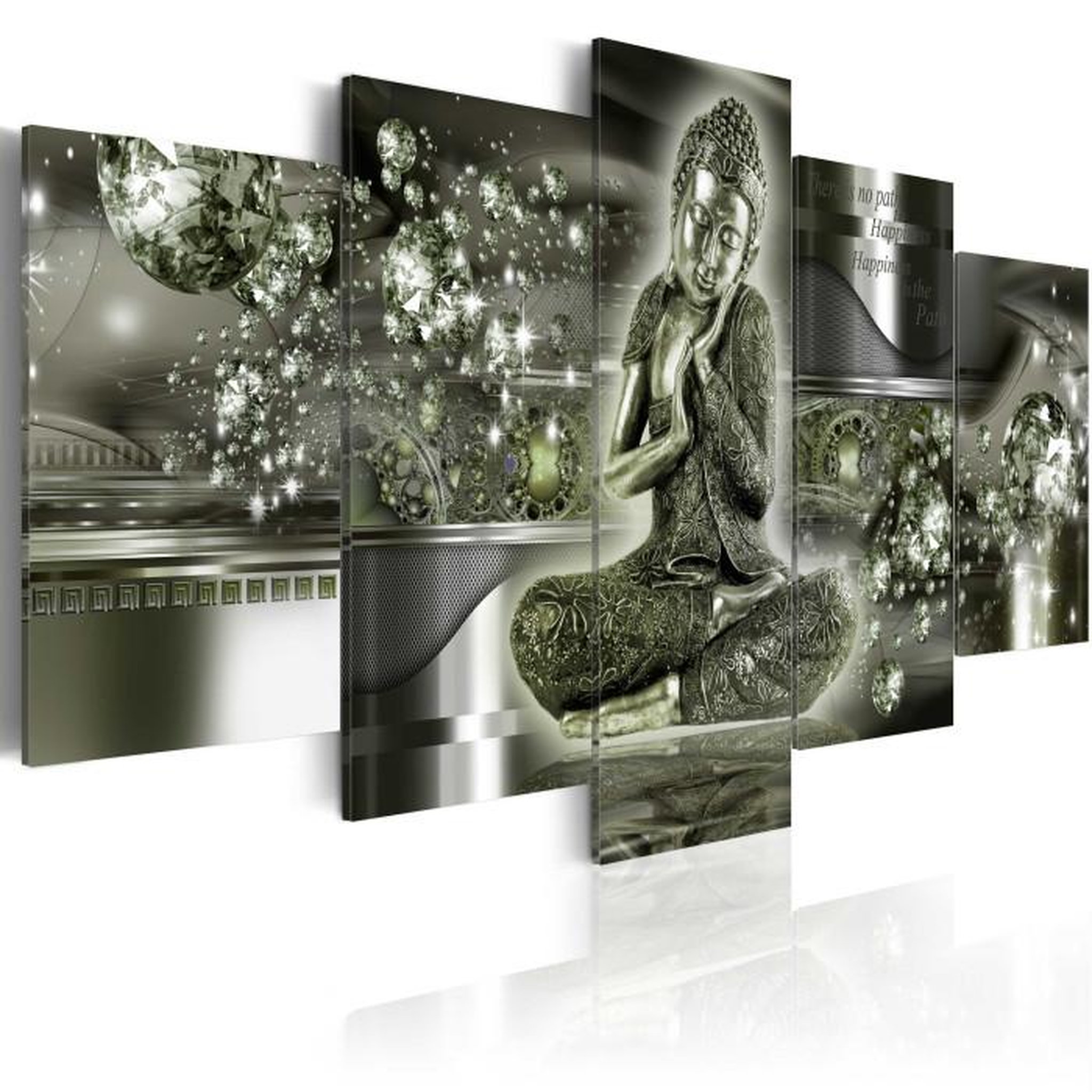 Paris Prix Tableau Imprimé  Buddha Smeraldo. Coloris disponibles : Multicolore