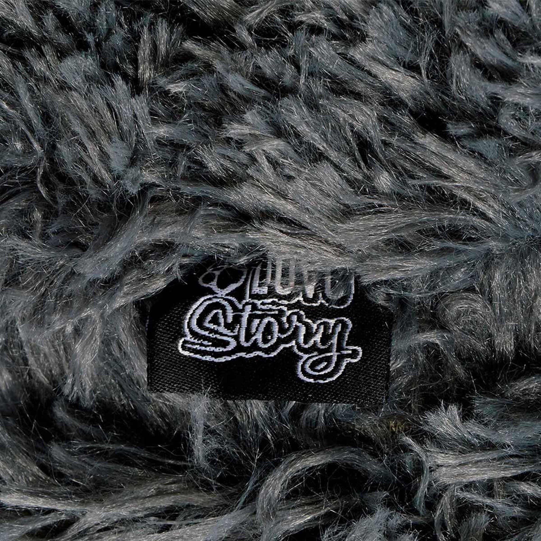 Voir la diapositive 3 : LOVE STORY Coussin pour chien & chat  fluffy  80cm anthracite