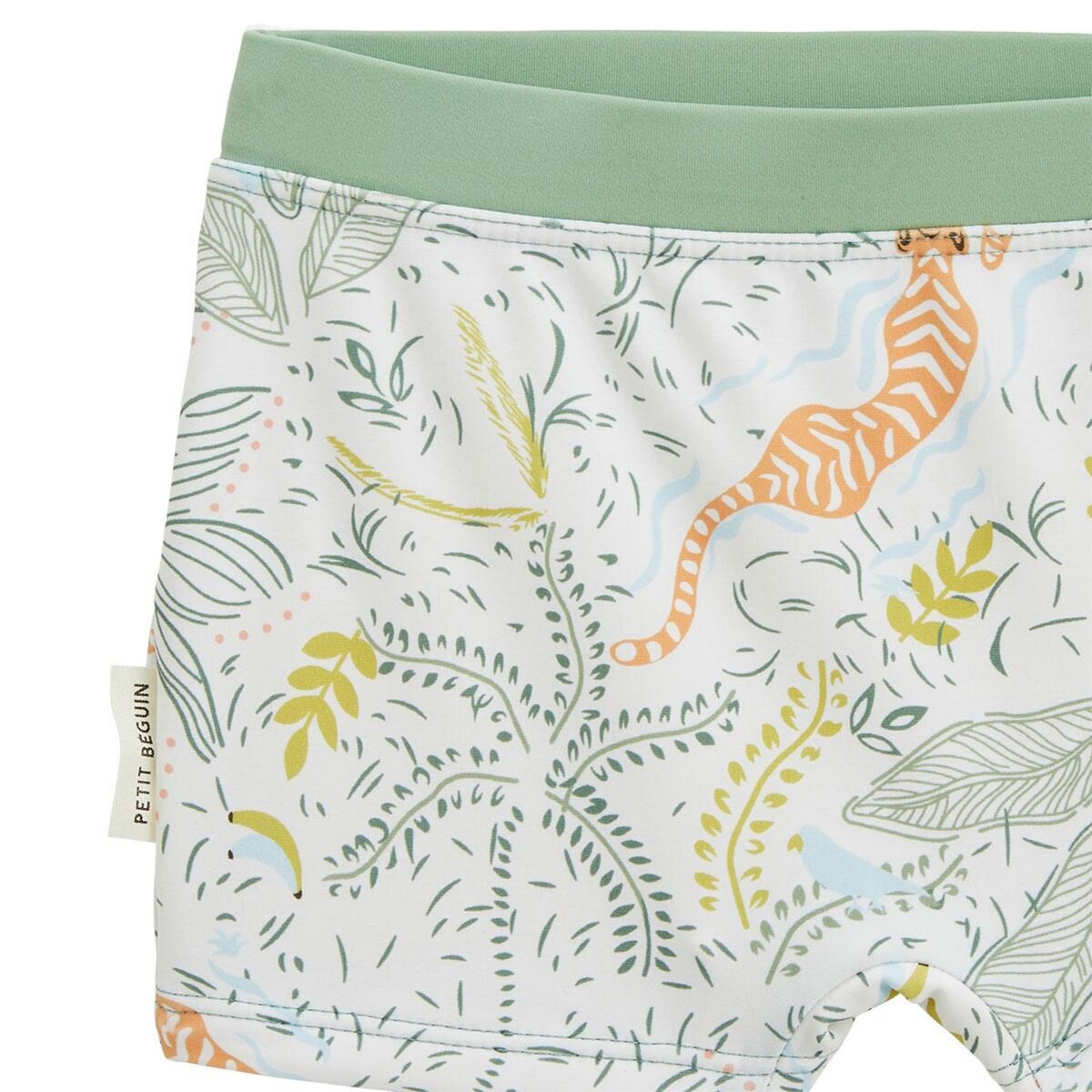 Petit Béguin Maillot de bain bébé 2 pièces t-shirt de protection UV & boxer avec chapeau Kanha