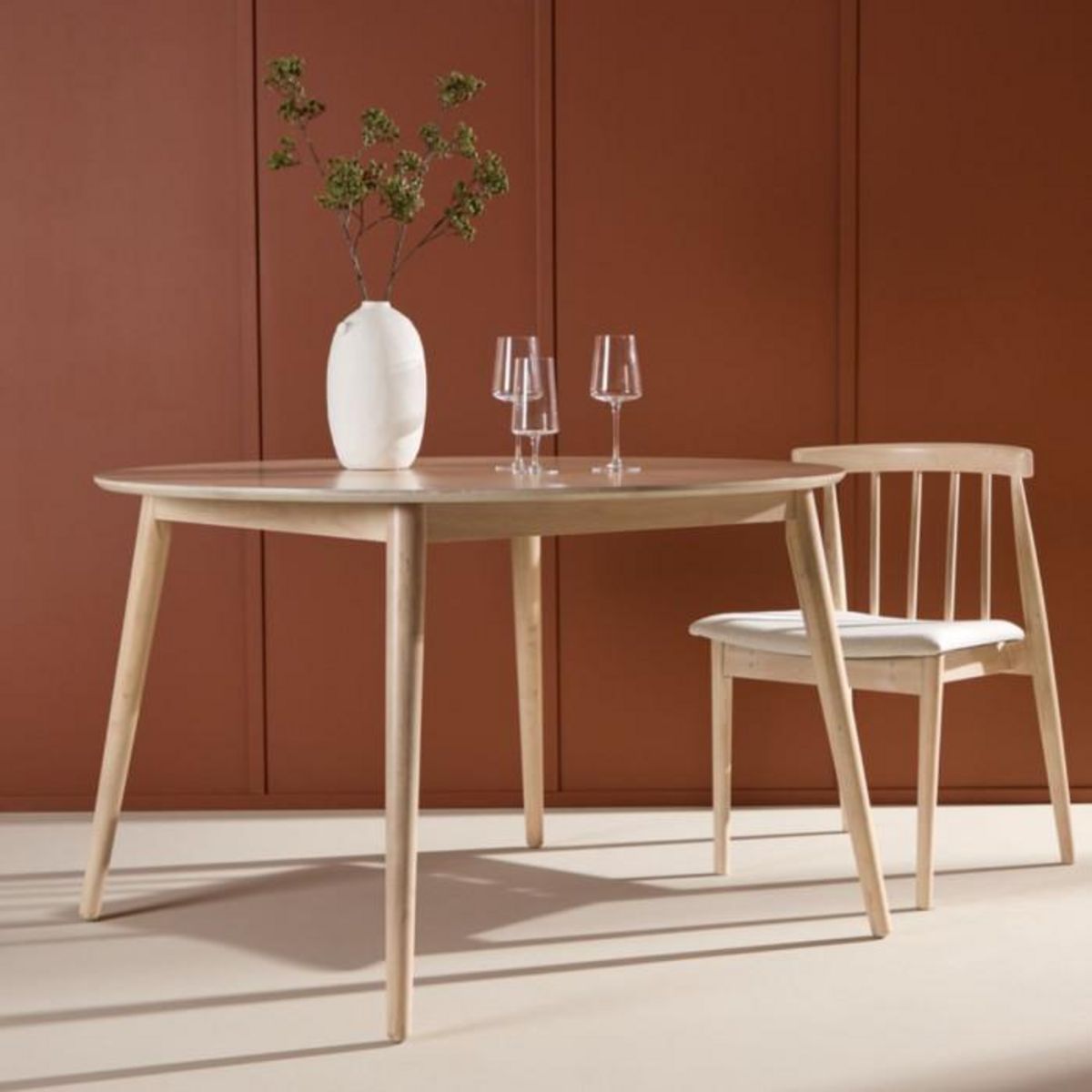 Paris Prix Table à Manger Ronde  Flora  120cm Naturel