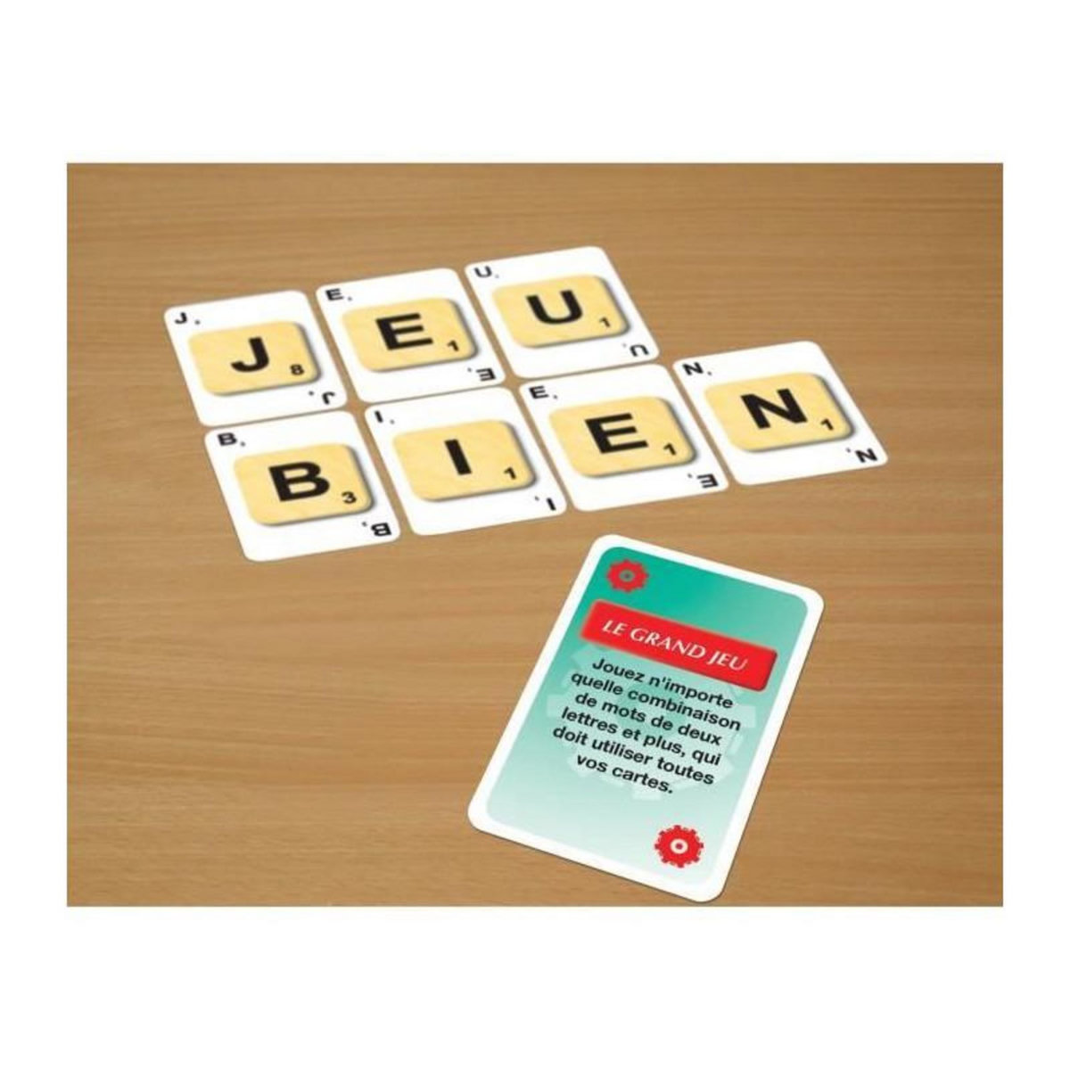 Megableu Scrabble cartes - 3 jeux en 1 - MEGABLEU