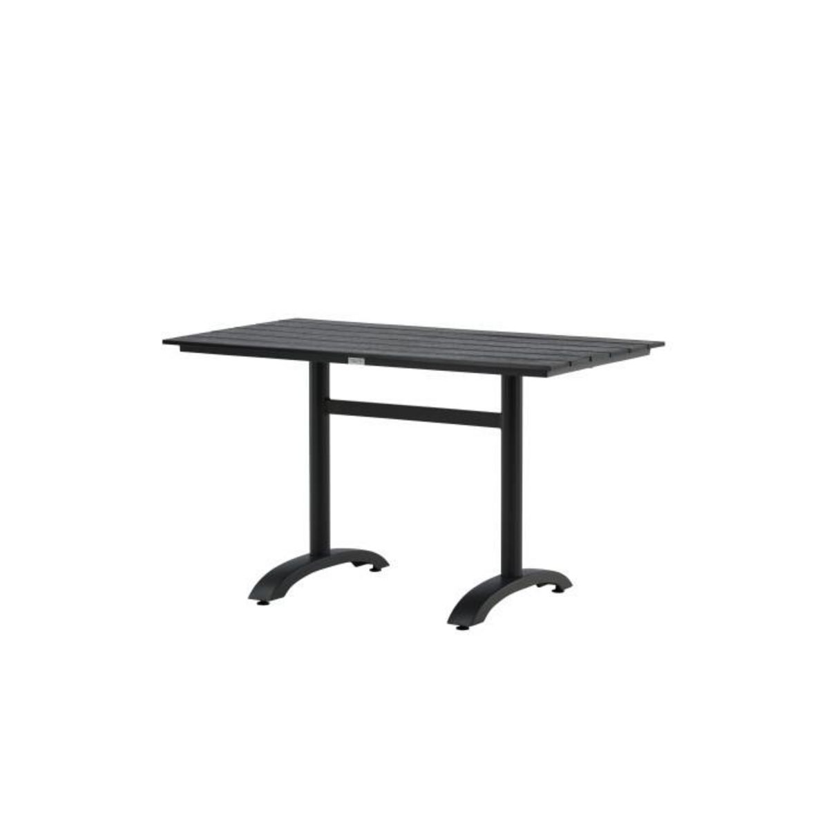 Paris Prix Table de Jardin  Denver  120cm Noir