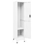 Voir la diapositive 3 : VIDAXL Armoire a casiers Blanc 38x45x180 cm Acier