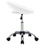 Voir la diapositive 3 : VIDAXL Chaise pivotante a manger Blanc Similicuir