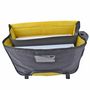Voir la diapositive 6 : AUCHAN Cartable 41 cm CM1/CM2 noir avec pochette jaune