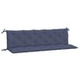 Voir la diapositive 2 : VIDAXL Coussins de banc de jardin lot de 2 bleu marine 180x50x7 cm