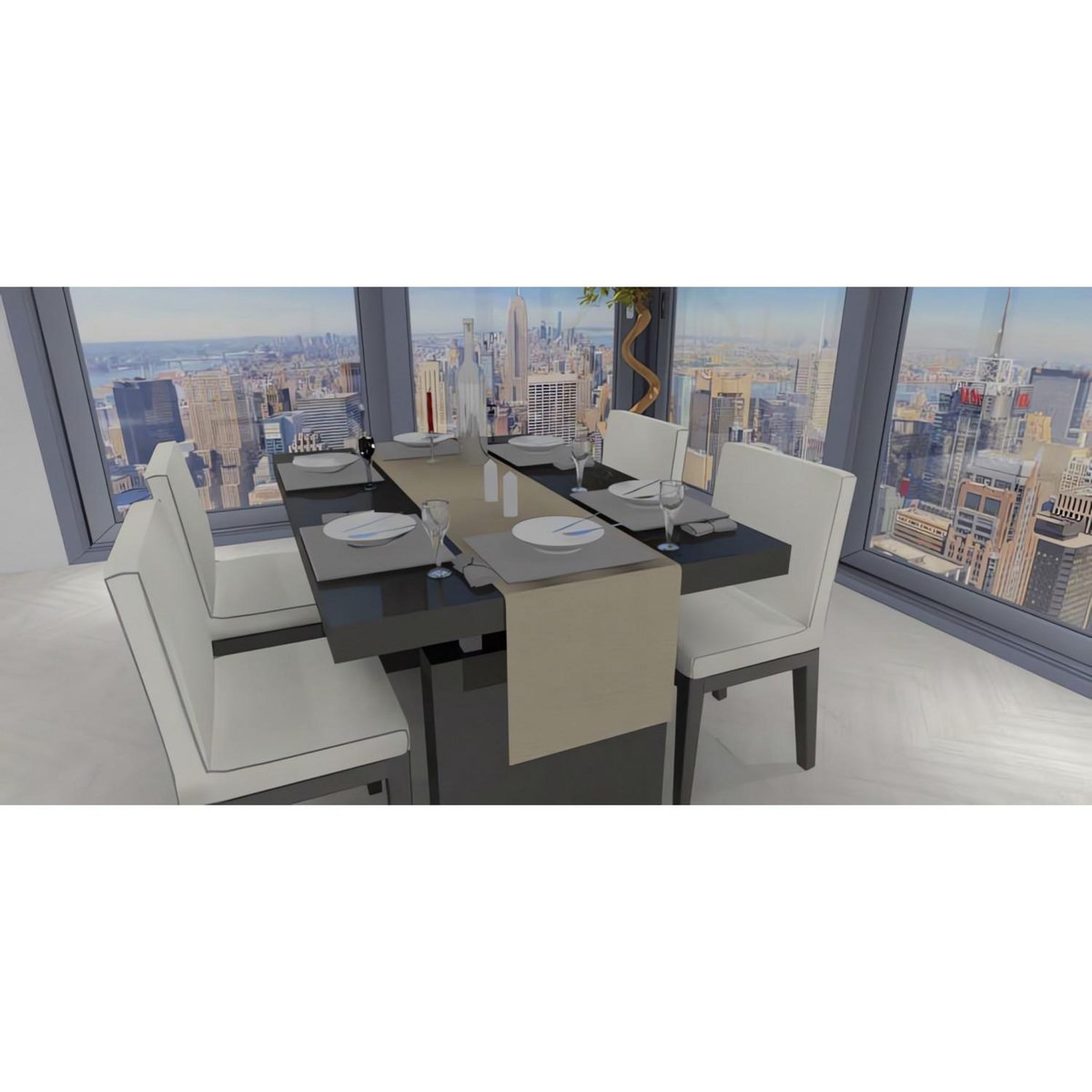 SOLEIL D'OCRE Chemin de table 40x180 cm GALAXY