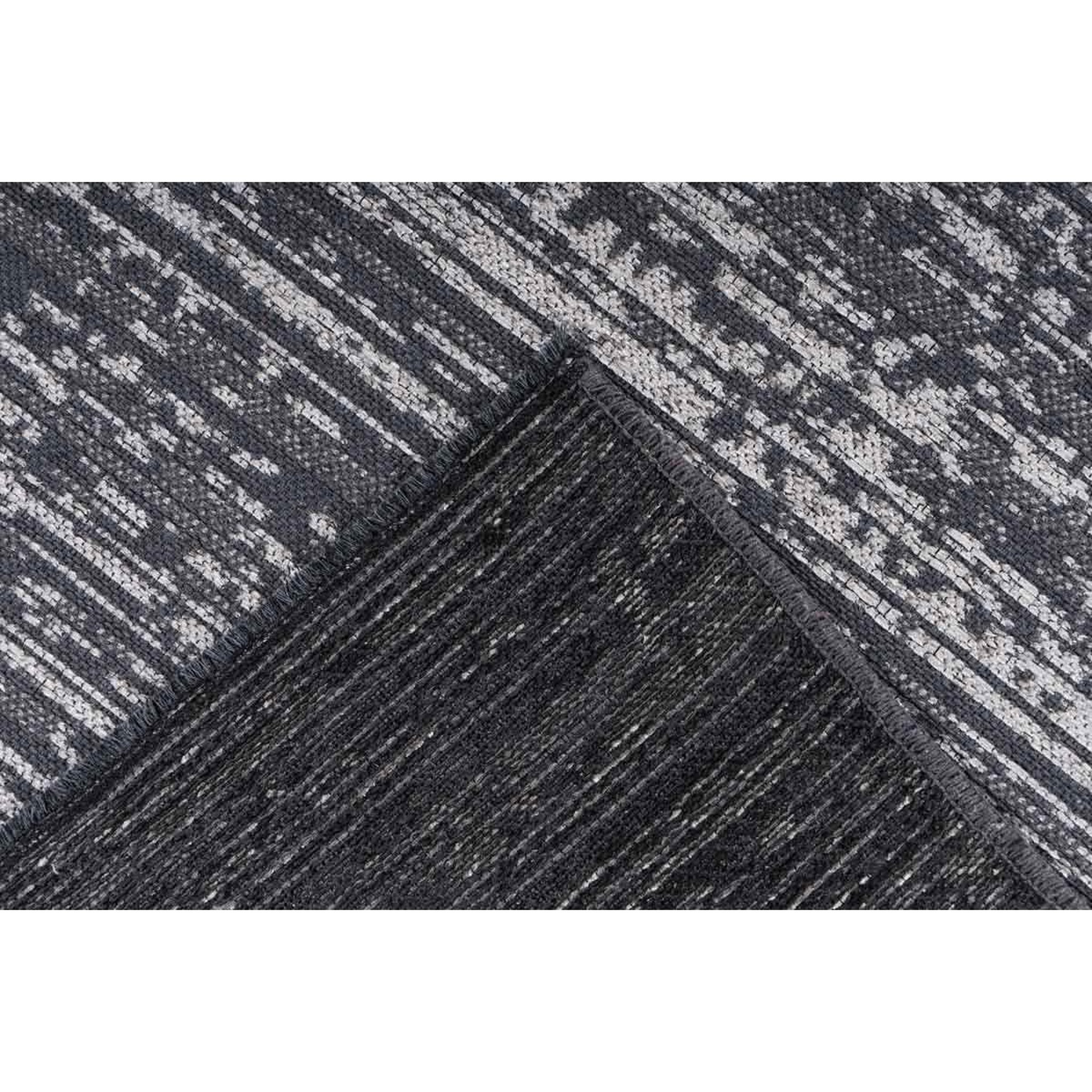 Voir la diapositive 4 : Paris Prix Tapis Tissé à Poils Plats Vintage  Kalevi  Gris