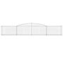 Voir la diapositive 3 : VIDAXL Panier de gabions arque 400x30x60/80 cm Fer galvanise