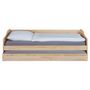 Voir la diapositive 3 : Lit banquette gigogne 90x200 cm ANDREA