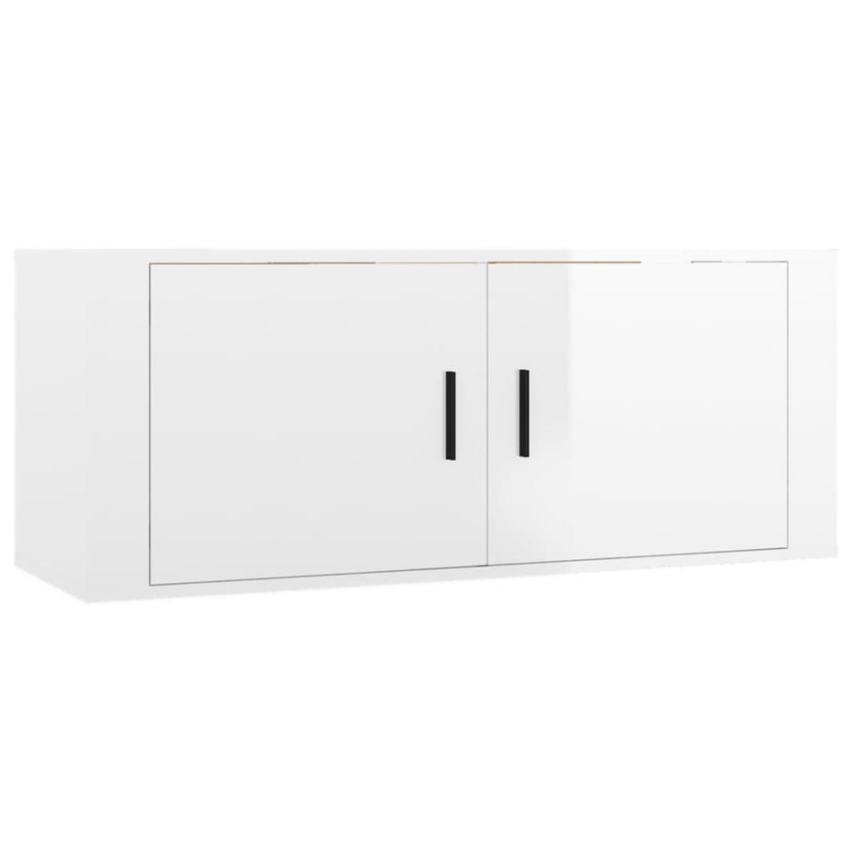VIDAXL Ensemble de meubles TV 3 pcs Blanc brillant Bois d'ingenierie