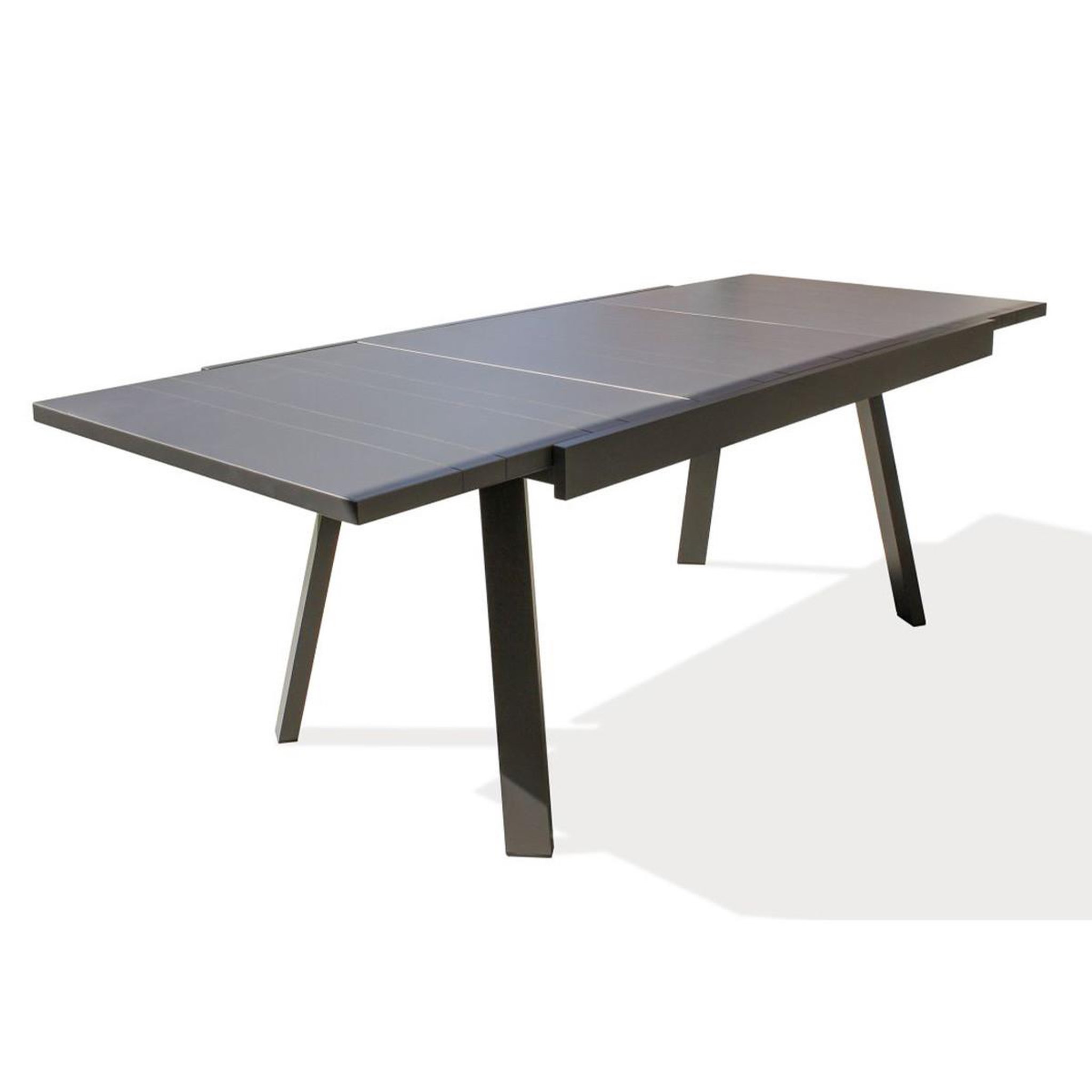 DCB GARDEN Table de Jardin Extensible  Stockholm  150-225cm Gris Anthracite
