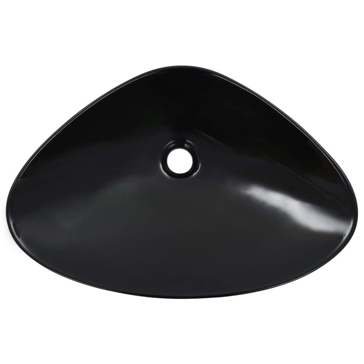 VIDAXL Lavabo 58,5 x 39 x 14 cm Ceramique Noir