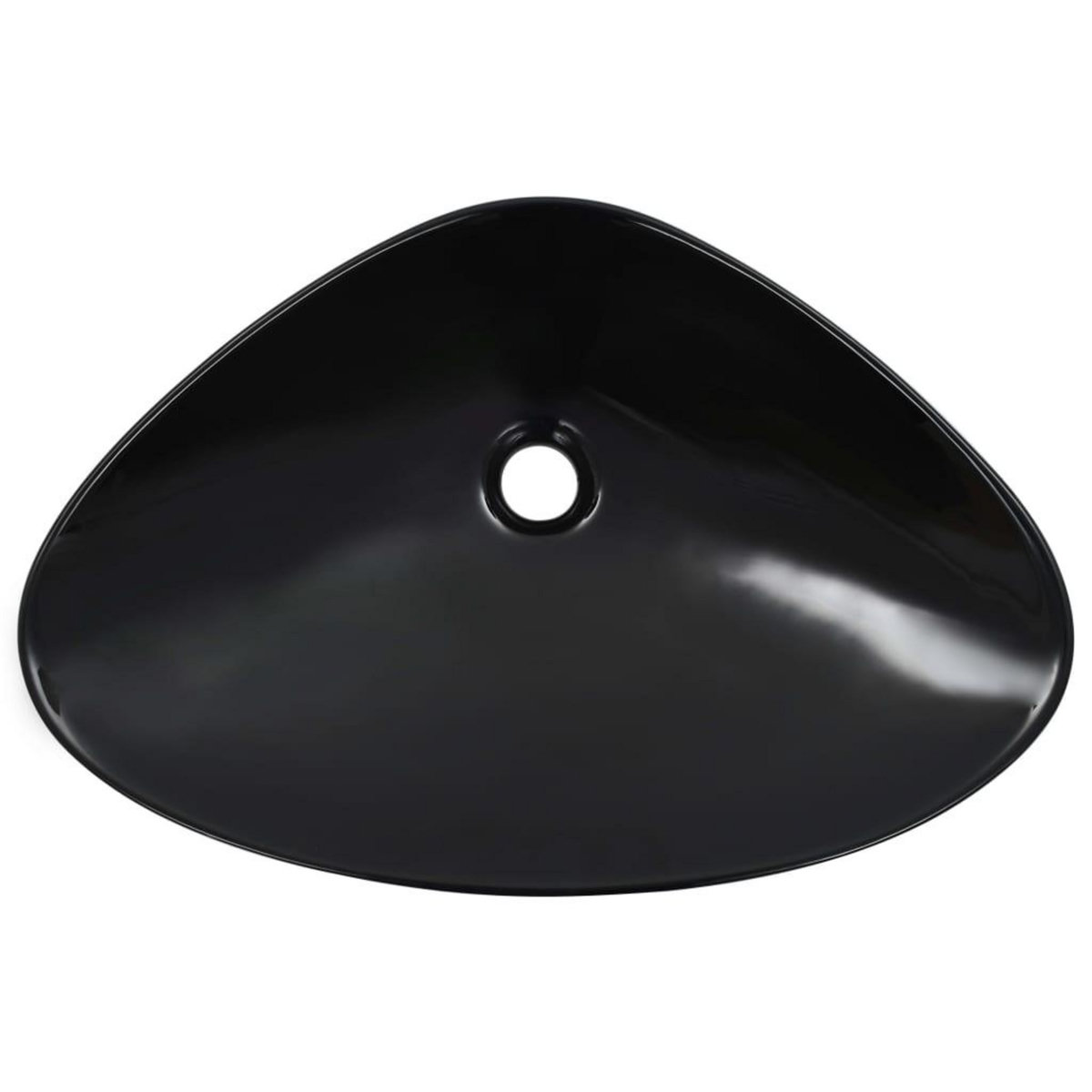 VIDAXL Lavabo 58,5 x 39 x 14 cm Ceramique Noir