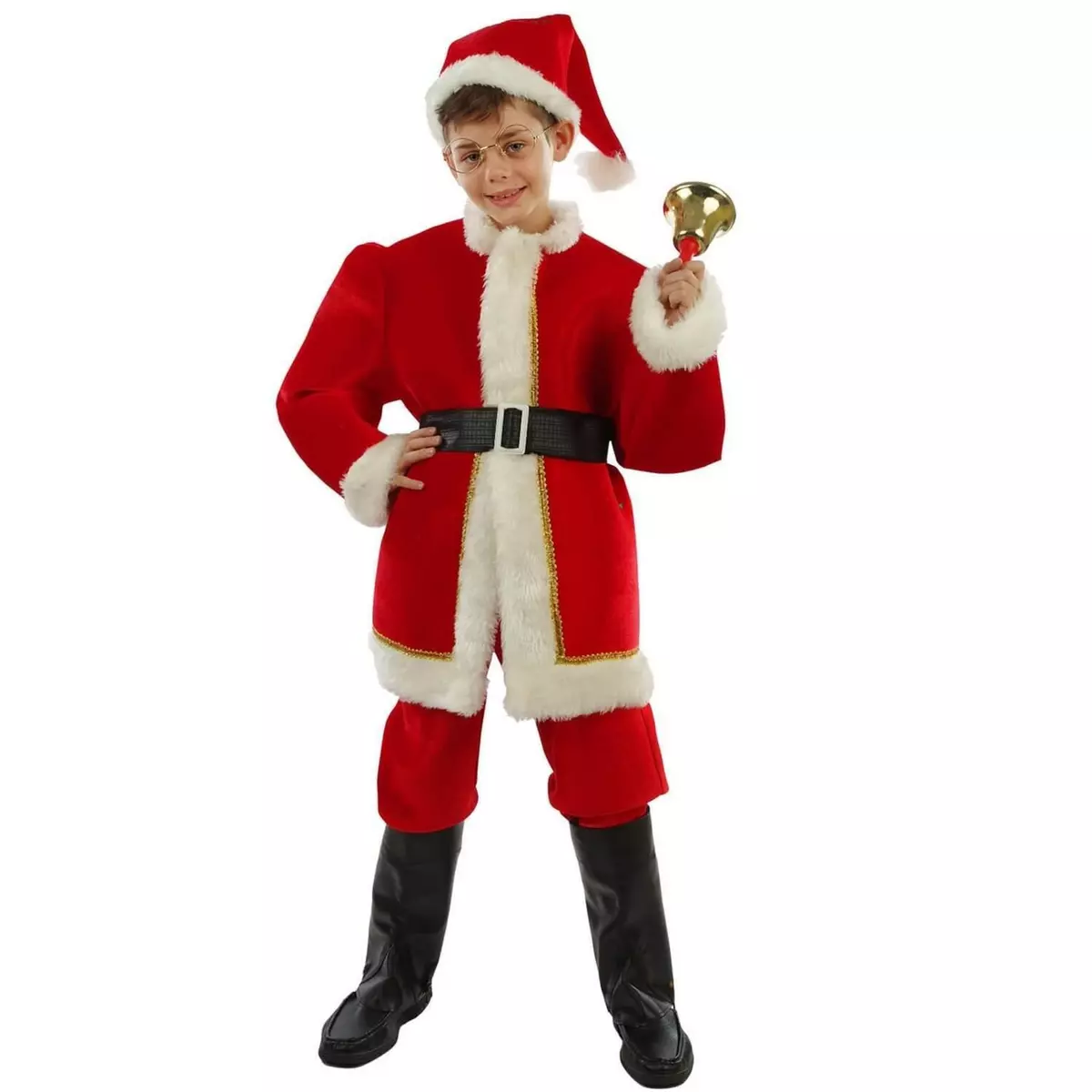  Costume Deluxe Père Noël - Garçon - 5/6 ans (110 à 116 cm)