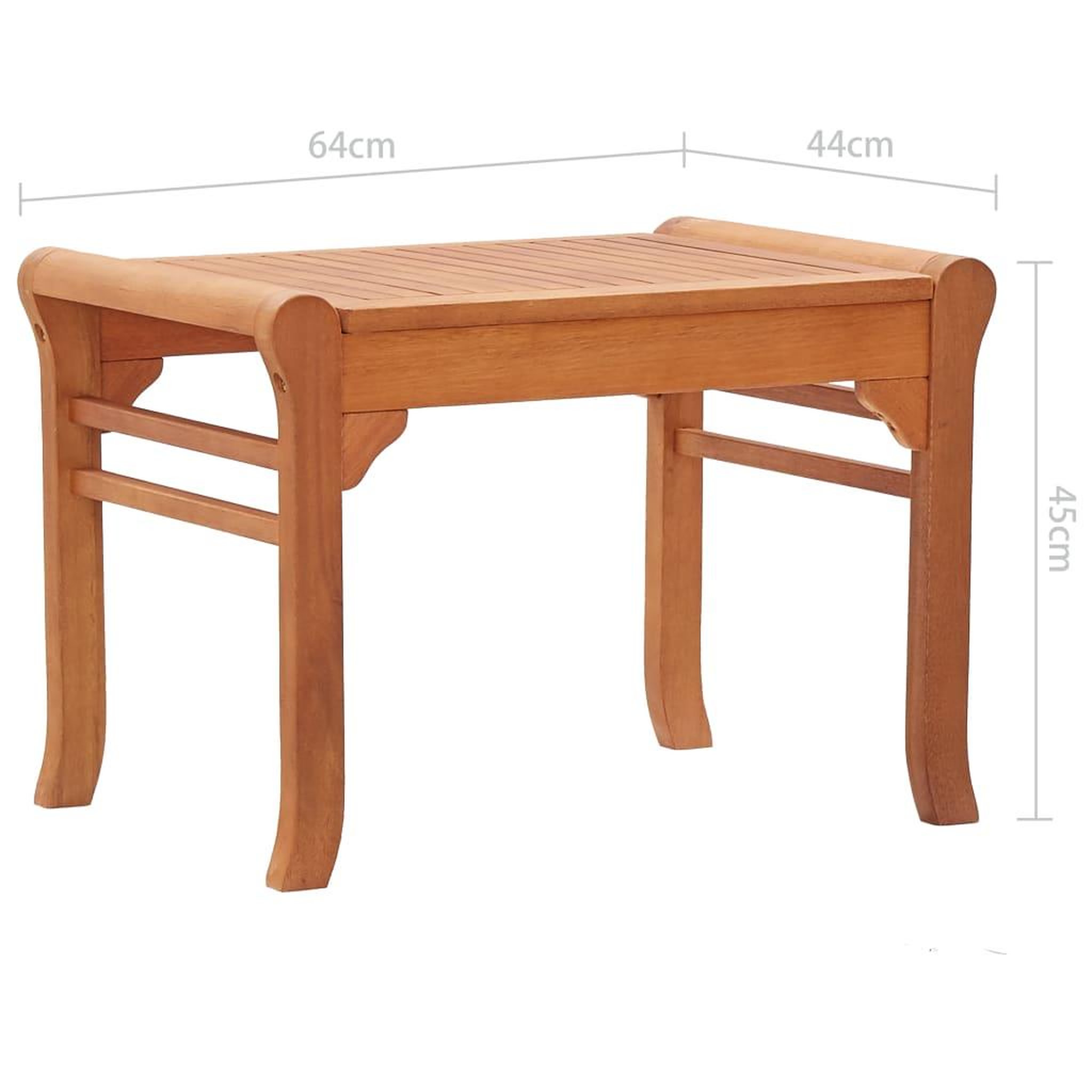 Voir la diapositive 6 : VIDAXL Banc de jardin 64 cm Bois d'eucalyptus solide