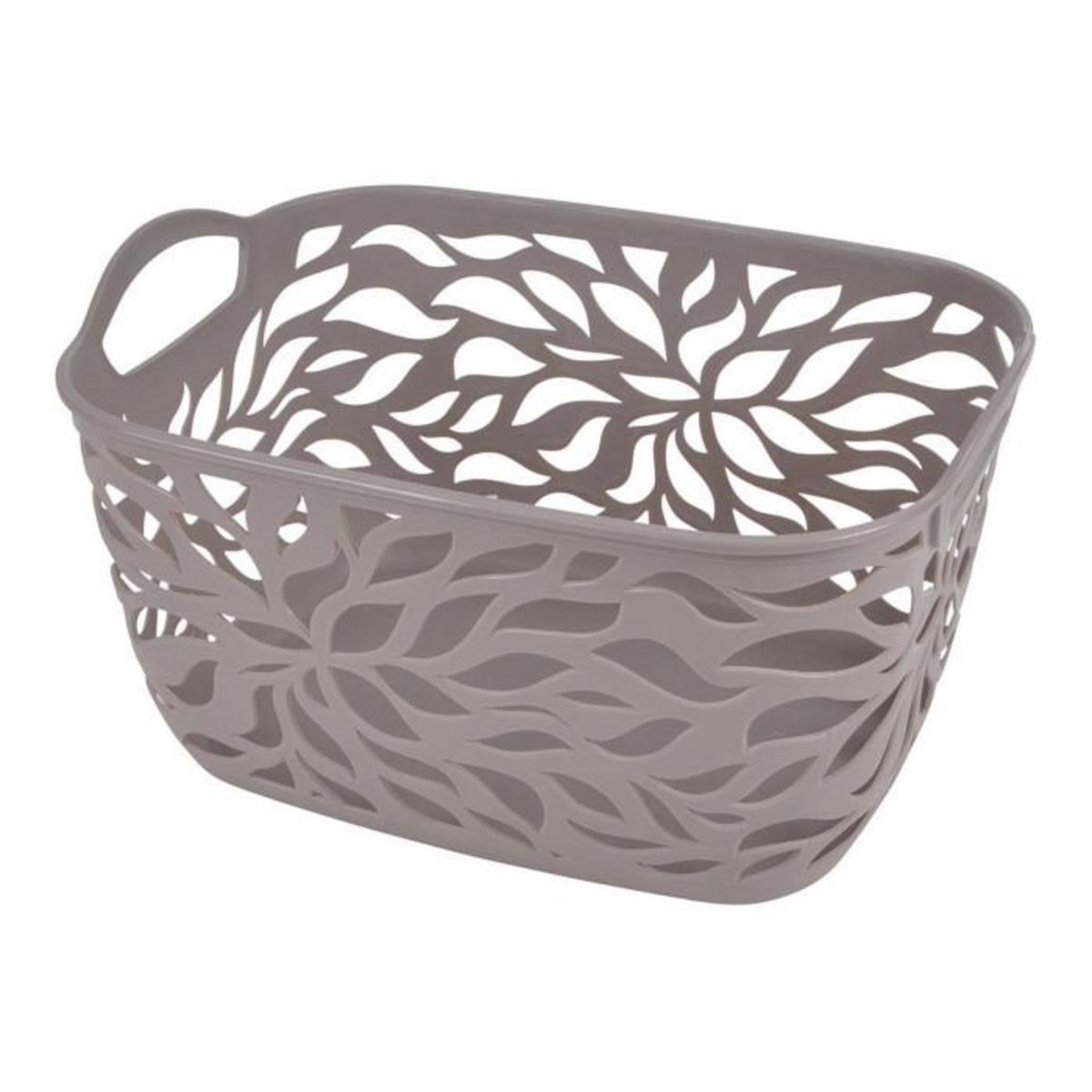 Paris Prix Panière à Linge  Motif Végétal  14L Taupe