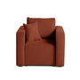Voir la diapositive 1 : BEST MOBILIER Topaze - fauteuil - en velours texturé