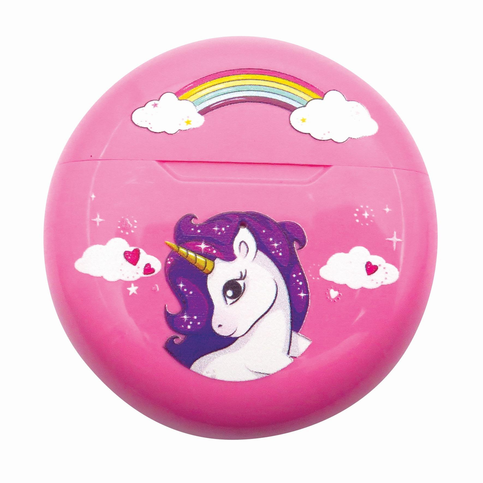 Voir la diapositive 2 : Lexibook Écouteurs sans fil Bluetooth Licorne avec étui de chargement et de rangement