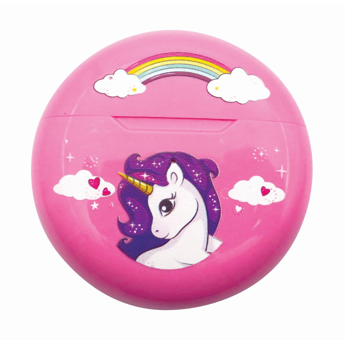 Lexibook Écouteurs sans fil Bluetooth Licorne avec étui de chargement et de rangement