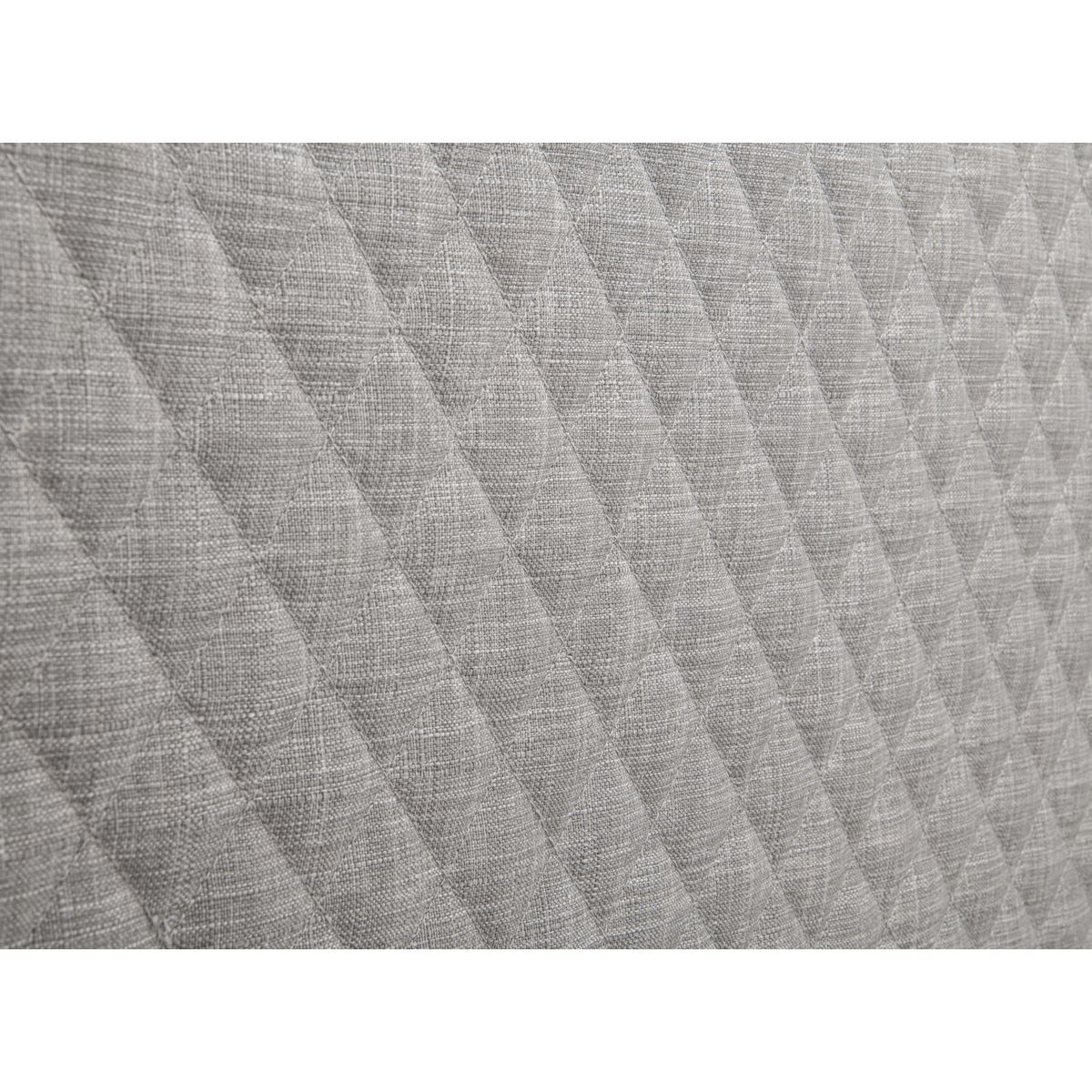 Lit double avec sommier et tête de lit effet matelassé 140x190cm ALBAN