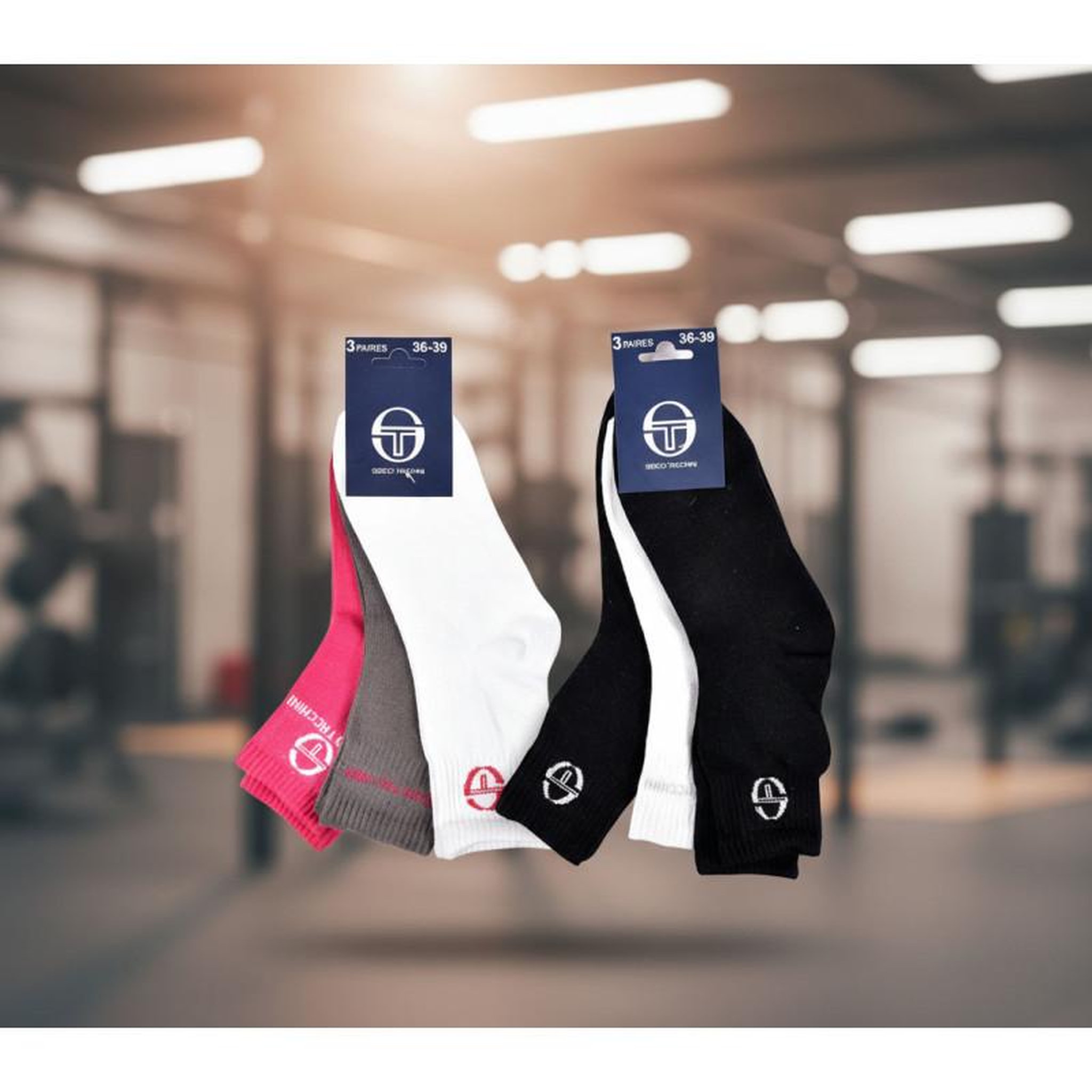 Voir la diapositive 5 : SERGIO TACCHINI Sergio Tacchini Pack Chaussettes courtes Fille Quarter – Lot de 6