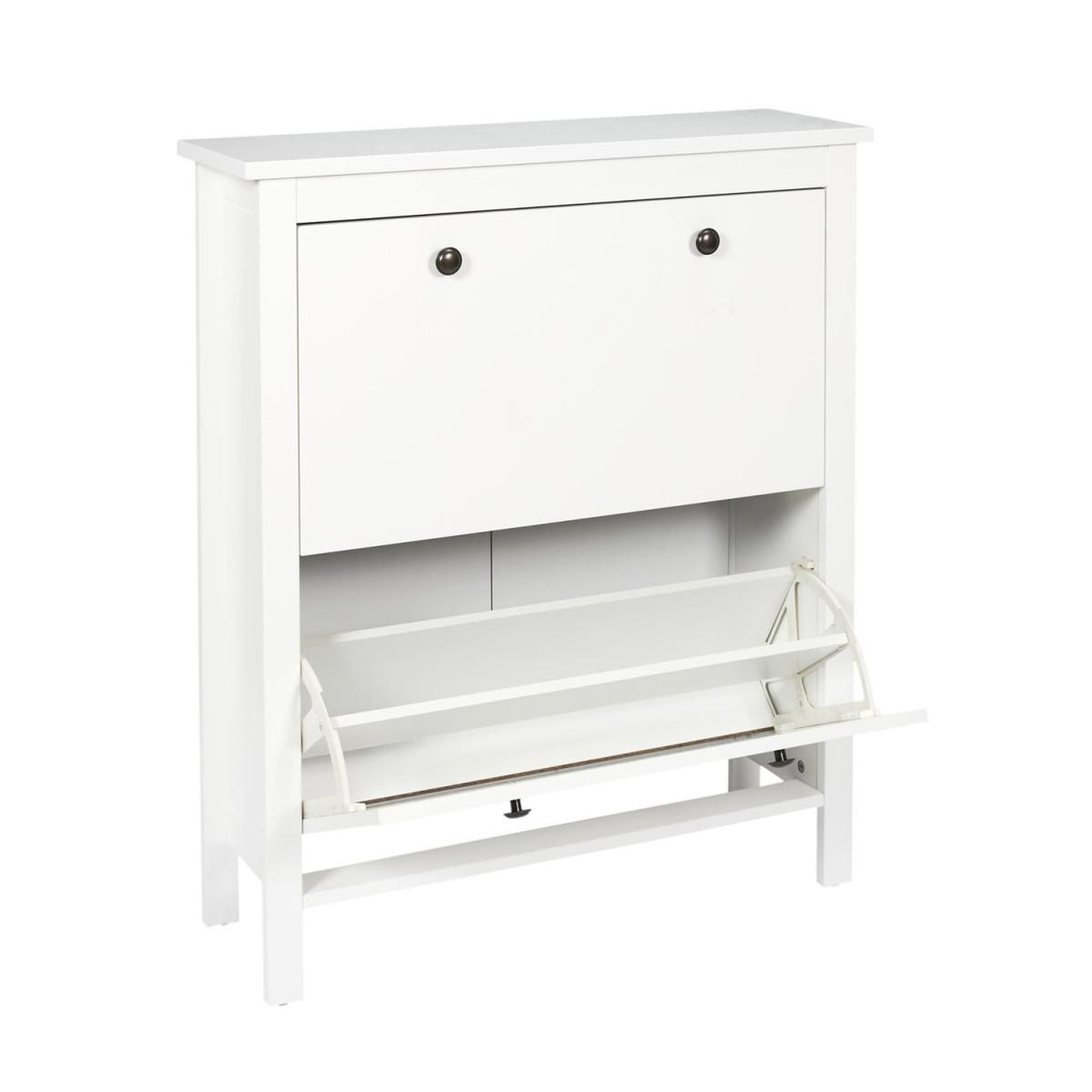 Voir la diapositive 3 : The Home Deco Factory Meuble à chaussures  elisabeth  92cm blanc