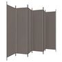 Voir la diapositive 4 : VIDAXL Cloison de separation 6 panneaux Anthracite 300x200 cm Tissu