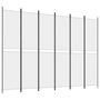 Voir la diapositive 2 : VIDAXL Cloison de separation 6 panneaux Blanc 300x220 cm Tissu