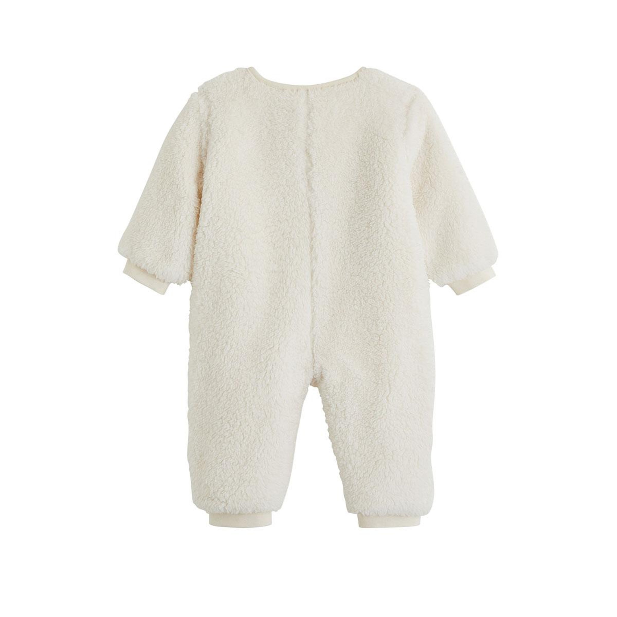 Voir la diapositive 2 : PETIT BEGUIN Surpyjama bébé en sherpa caramel