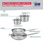 Voir la diapositive 2 : ELO Ensemble de 2 Poêles de cuisson 28 et 32 cm et 2 faitouts 14 et 16 cm Elo Profi Citrin