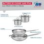 Voir la diapositive 2 : ELO Ensemble de 2 Poêles de cuisson 28 et 32 cm et 2 faitouts 14 et 16 cm Elo Profi Citrin